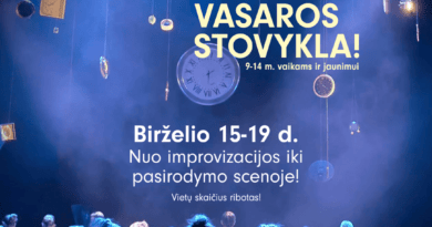 Pirmą kartą teatre organizuojama vasaros stovykla vaikams