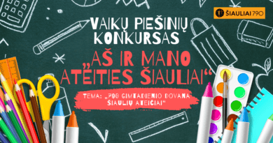Kviečiame dalyvauti piešinių konkurse „Aš ir mano ateities Šiauliai“!